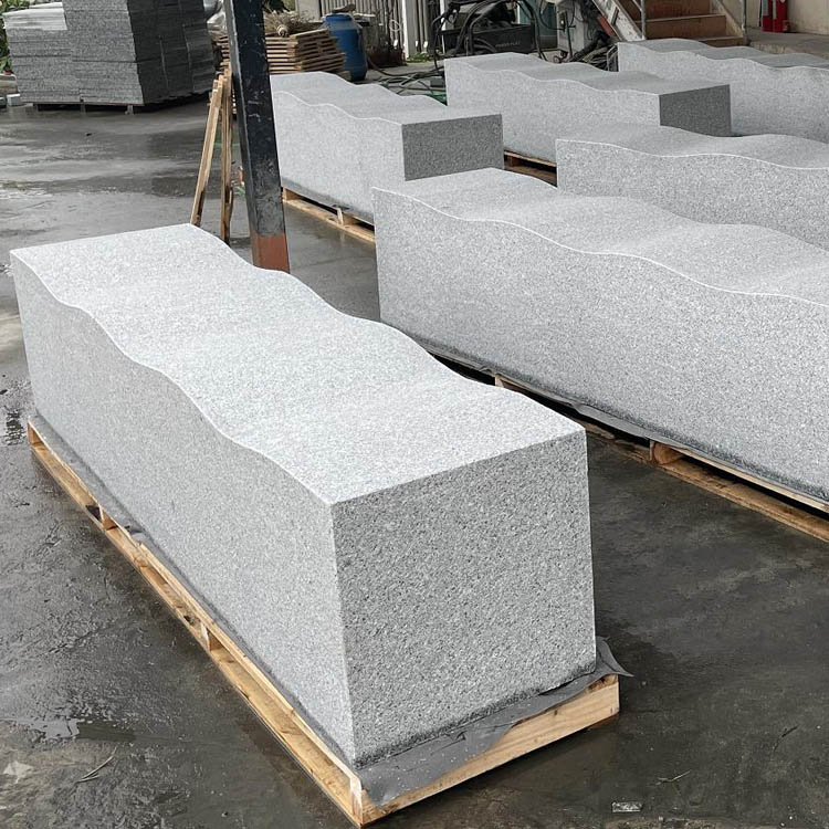 customzied design Silver granite bench