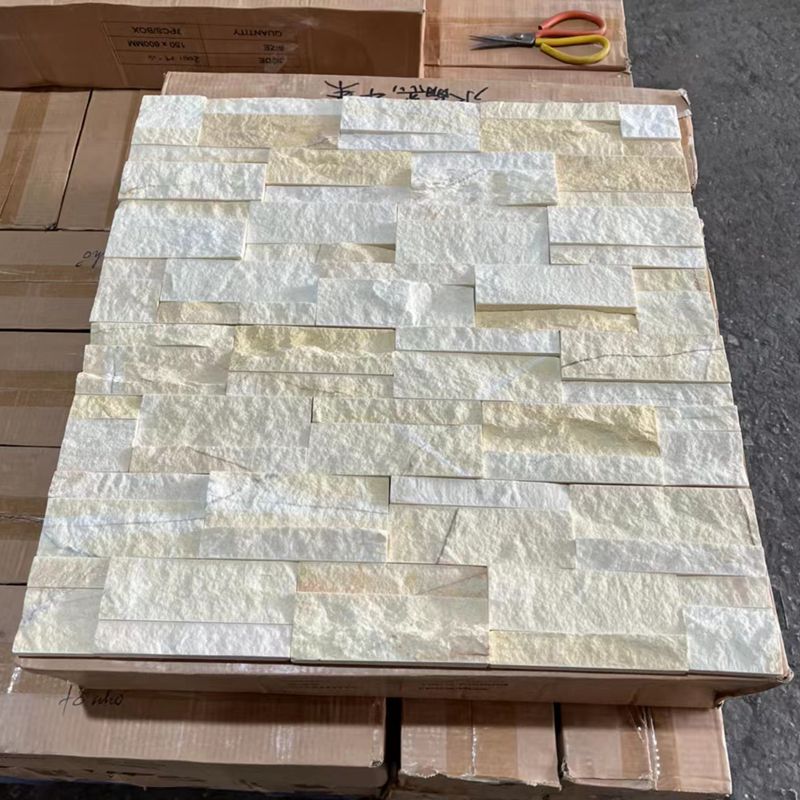 White Beige Wall Slate for Indoor and Outdoor Wall Decoration