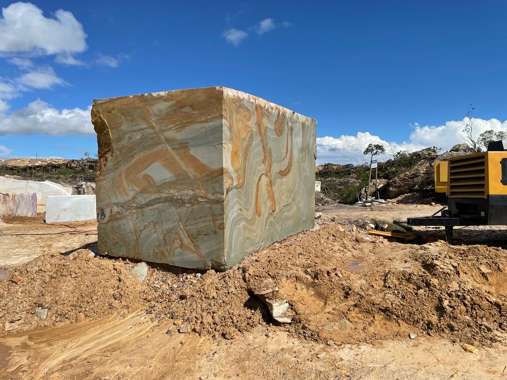 Natural Brazilian Quartzite Block Evora Luxury Quality