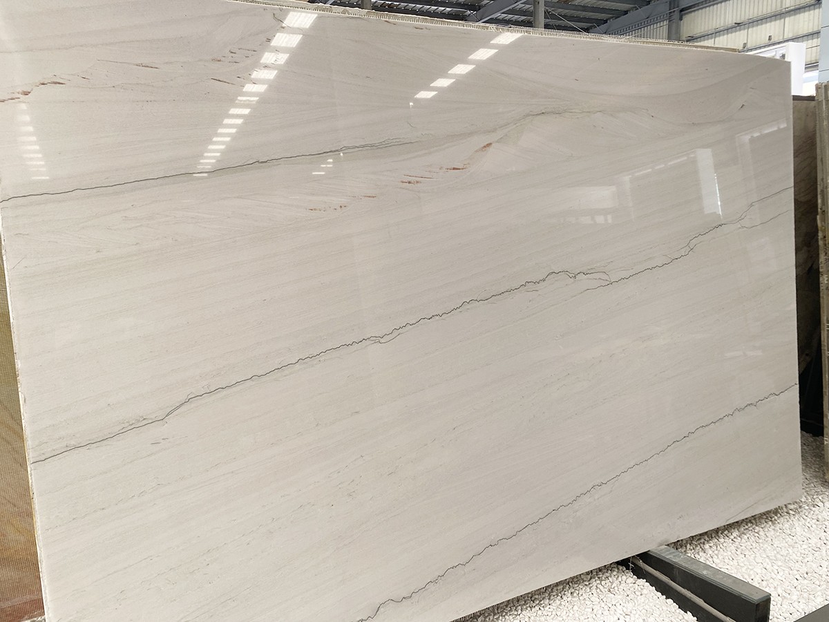 White Lux Quartzite for Kitchen Countertops
