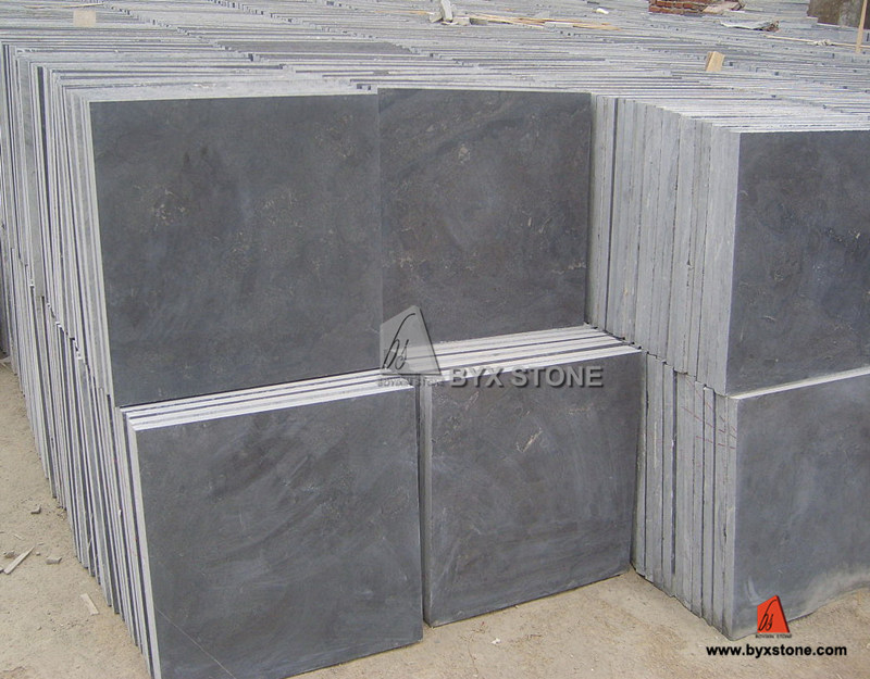 China Natural Outdoor Honed Blue Limestone for Tiles and Paver