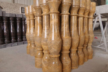 Imperial Gold Marble Pillar
