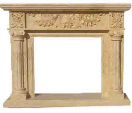 Yellow Marble fireplaces LYF-02