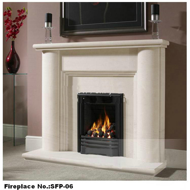 stone marble fireplace-2