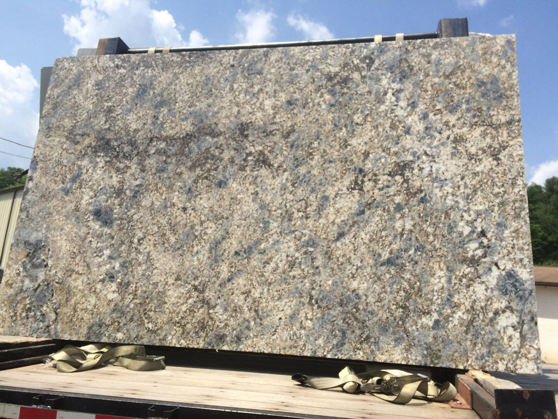 Beautiful Blue Flower Granite Slabs Top Quality Granite For