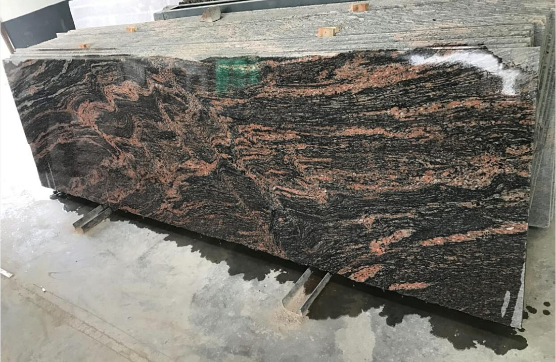 Paradiso Polished Slabs Indian Granite Slabs For Kitchen Countertops