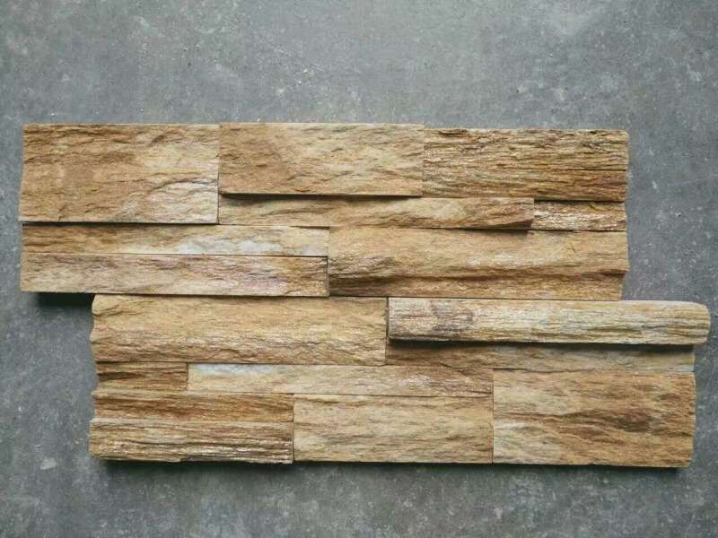 natural slate stacked stone panel