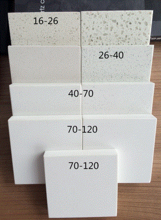 Artificial type white quartz stone slabs for kitchen