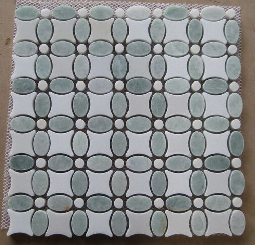 flower marble mosaic tile