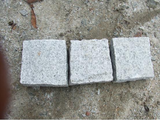 ligh grey cube stone