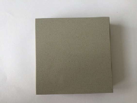 Pure gray color quartz slabs for kitchen countertops