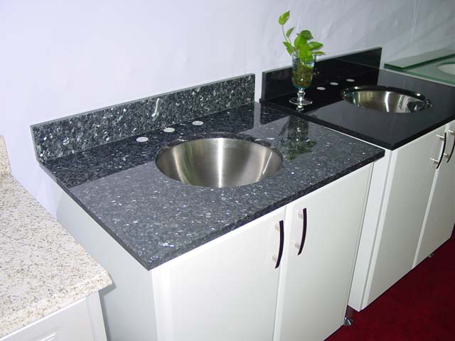 high quality black granite kitchen countertop vanity sink
