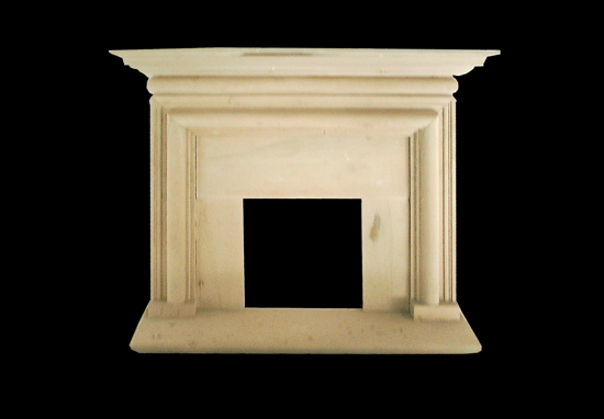 India Beige Sandstone Fireplace