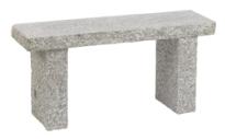 light grey G603 stone bench