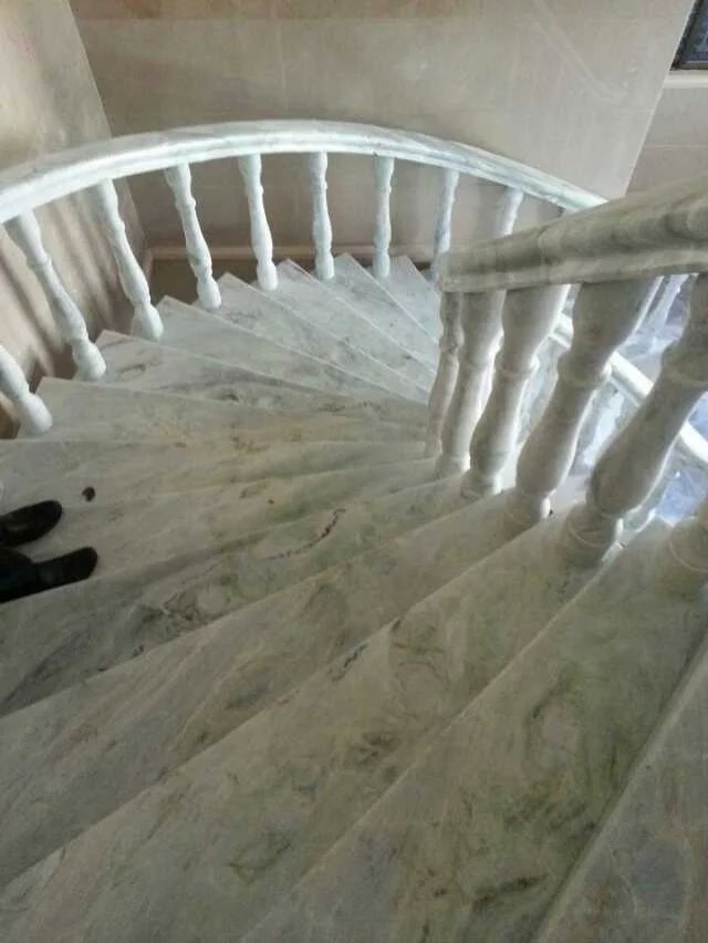 Glacier green marble stairsChinese marble