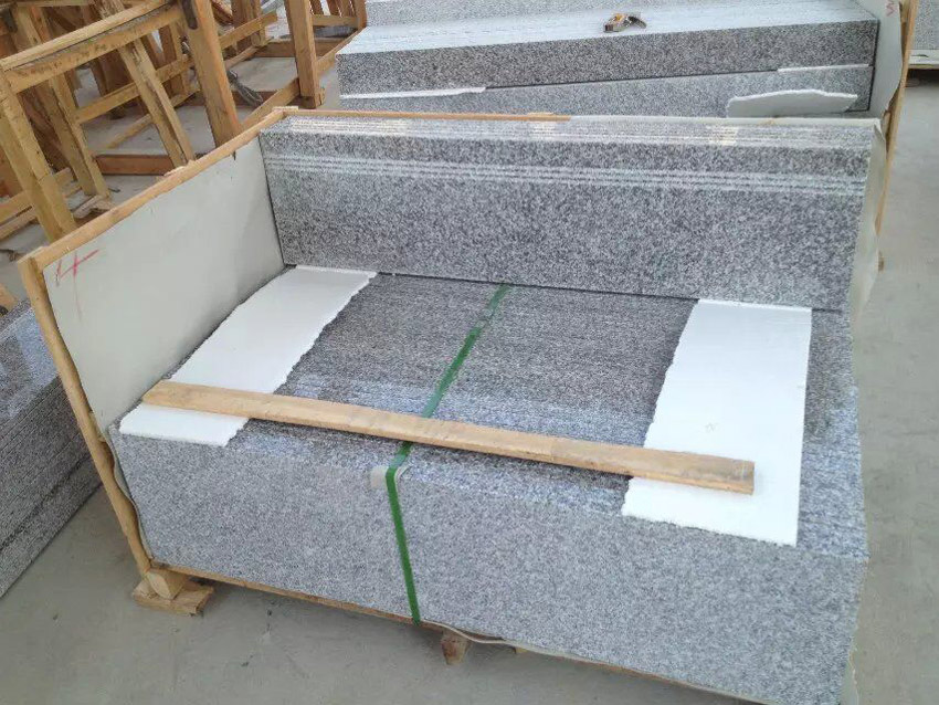 light grey granite new G603 stairssteps