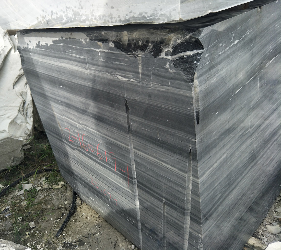natural stone black wooden marble block