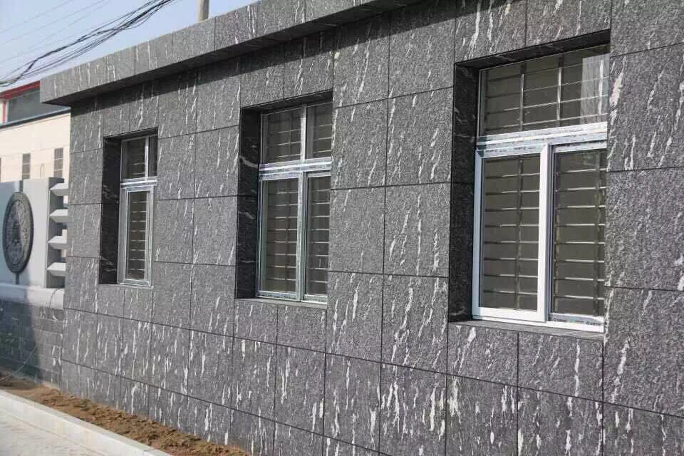 Snow grey wall cladding