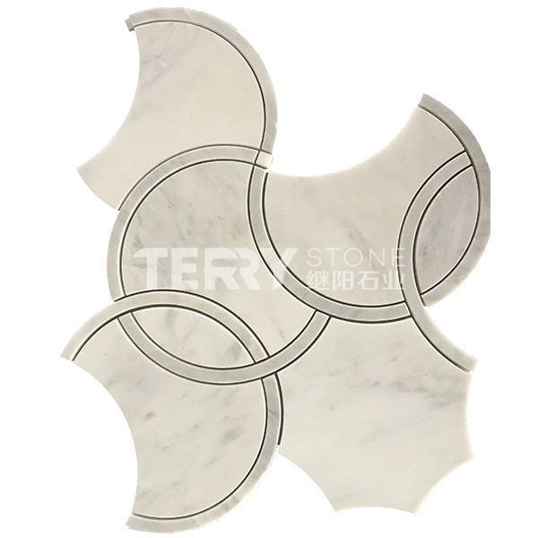 Marble Mosaic Tiles for floor wall covering  interior decoration with V style