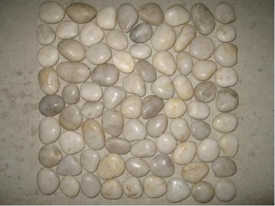White Pebble Stone Mosaic