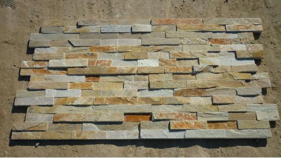 Wooden Yellow  Slate Culture Stone