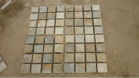 Wooden Yellow Net Paste Paver