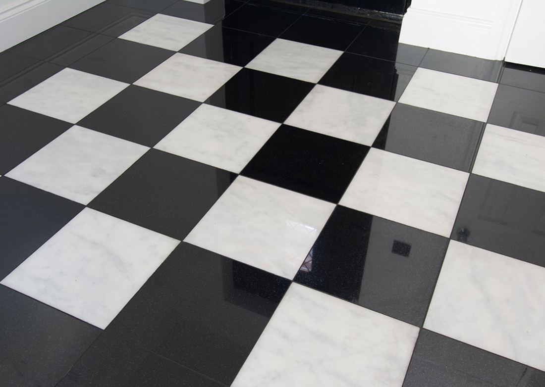 Absolute black granite tile