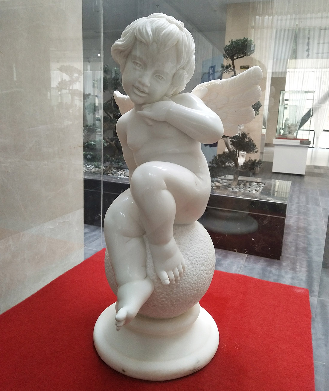 Marble sculpture angel