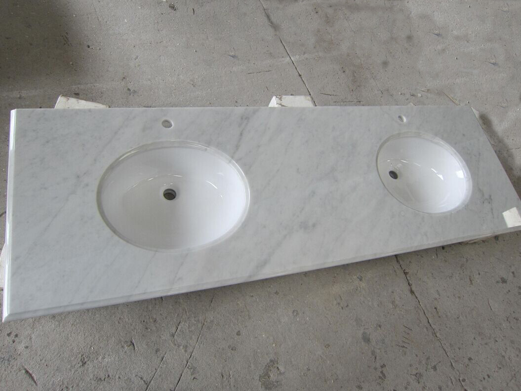 Carrara white vanity top
