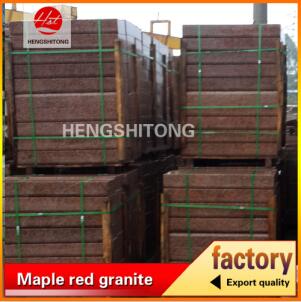 Maple red granite natural surface kerbstone granite