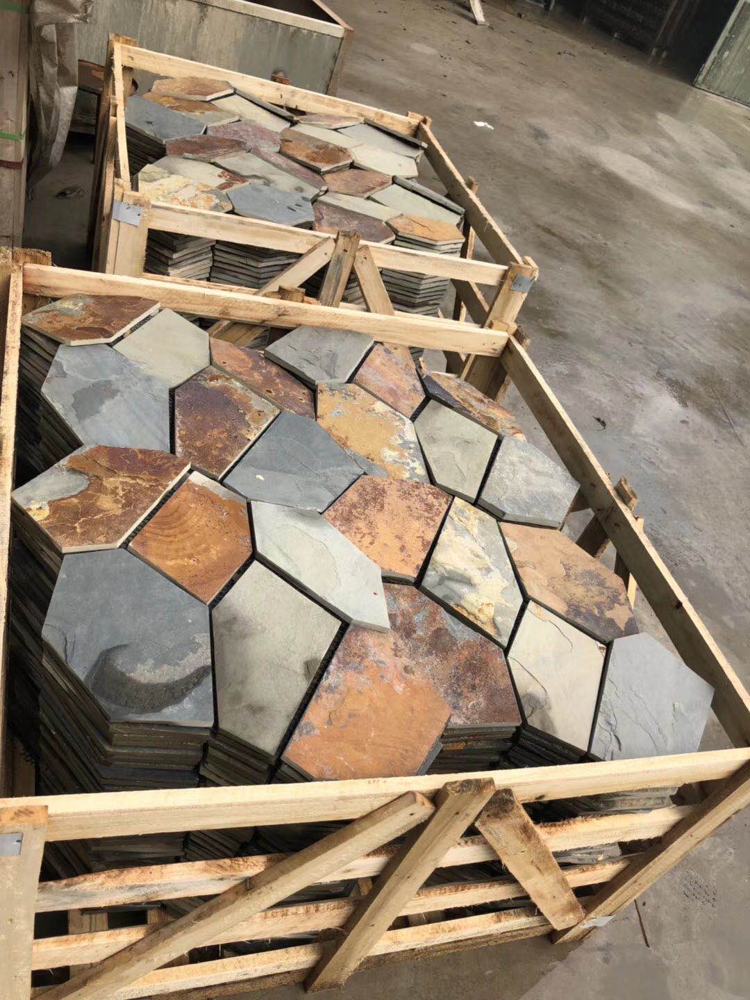 Rusty Slate Paving Slate paver tiles