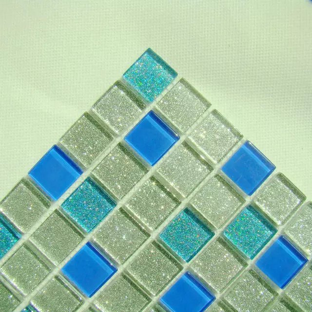 Glitter Crystal Glass Mosaic Tile