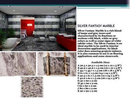 silver fantasy marble