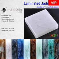 Laminated Jade Glass Panel