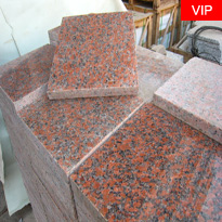 Maple Red Granite Paving Stone Polished Red Granite Paving Tiles