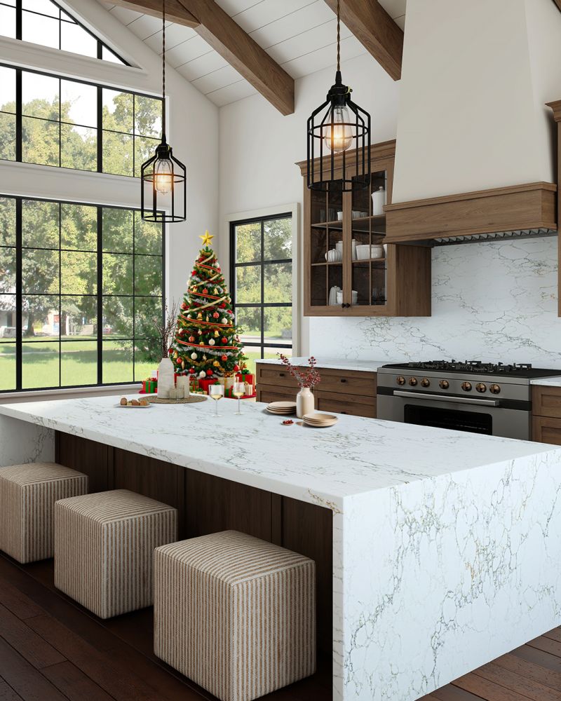 Artificial Quartz Stone Countertop for Kitchen