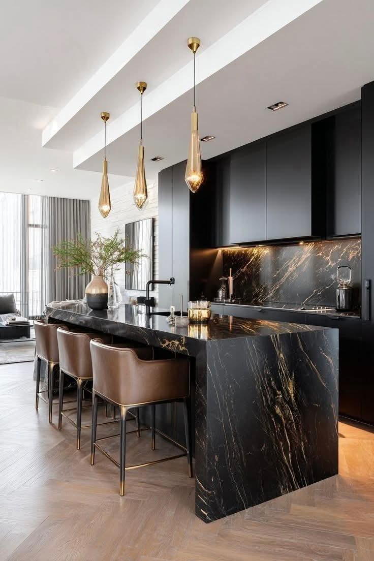 Black Quartzite Worktop for Kitchen