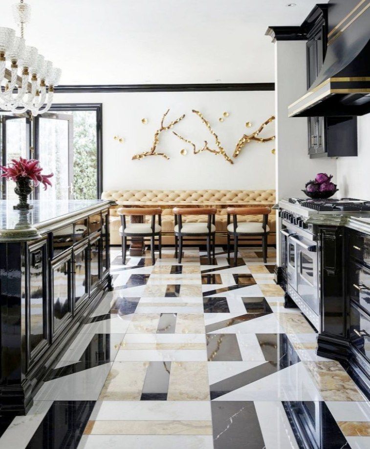 Multicolored Marble Tiles for Kitchen Flooring Designs Multicolored Marble Tiles for Kitchen Flooring Designs