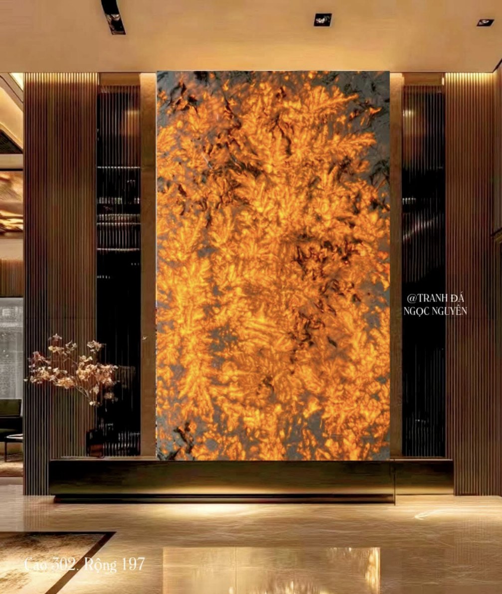 Transparent Stone Wall Panels for Living Room TV Wall Decorations