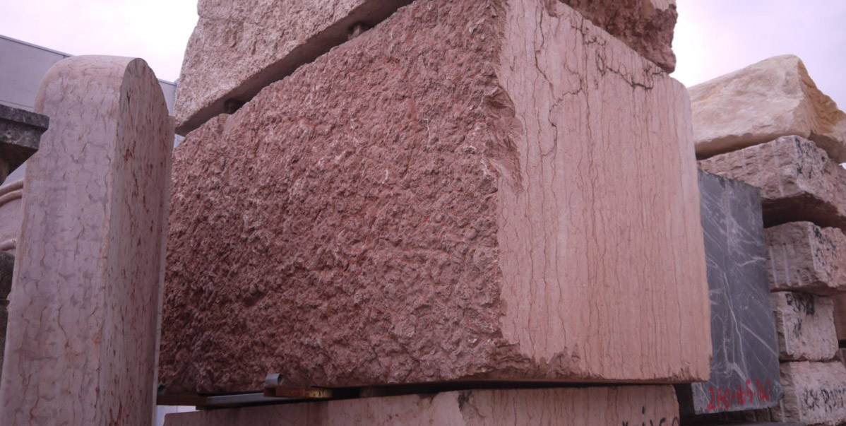 Red Marble Blocks